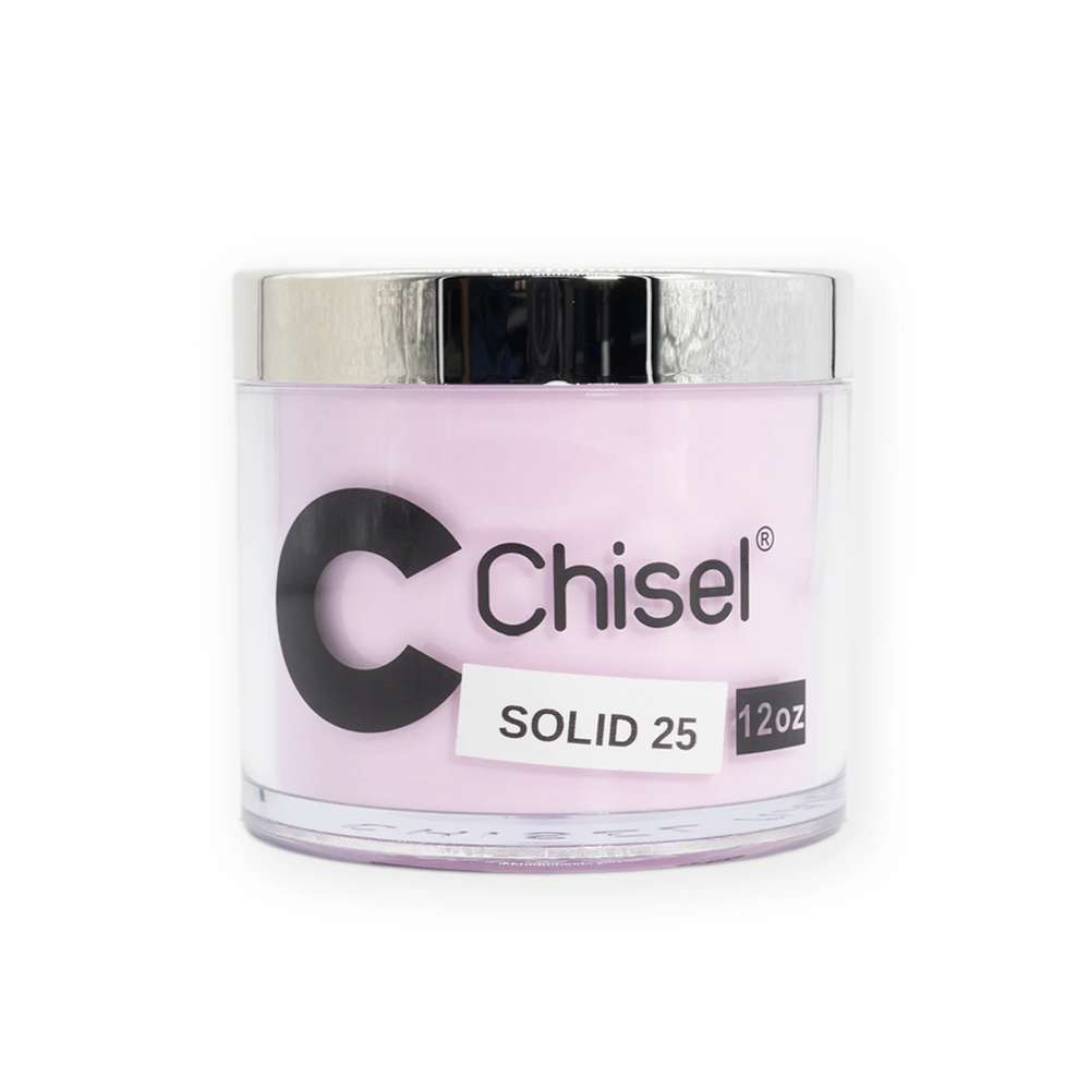Chisel 2in1 Acrylic/Dipping Powder Refill 12oz, SOLID 25 (Pk: 60 pcs/case)