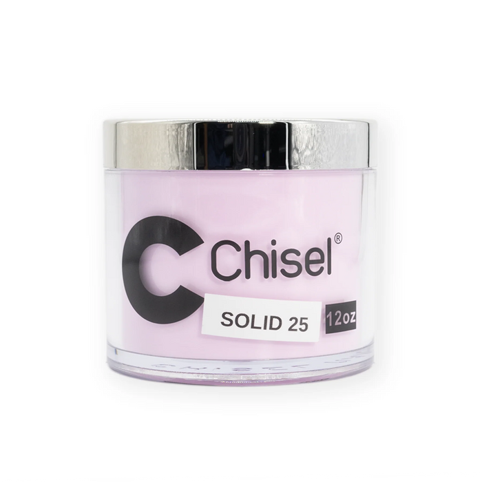 Chisel 2in1 Acrylic/Dipping Powder Refill 12oz, SOLID 25 (Pk: 60 pcs/case)