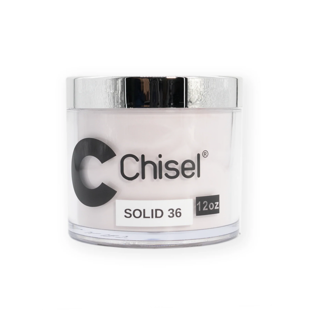 Chisel 2in1 Acrylic/Dipping Powder Refill 12oz, SOLID 36 (Pk: 60 pcs/case)