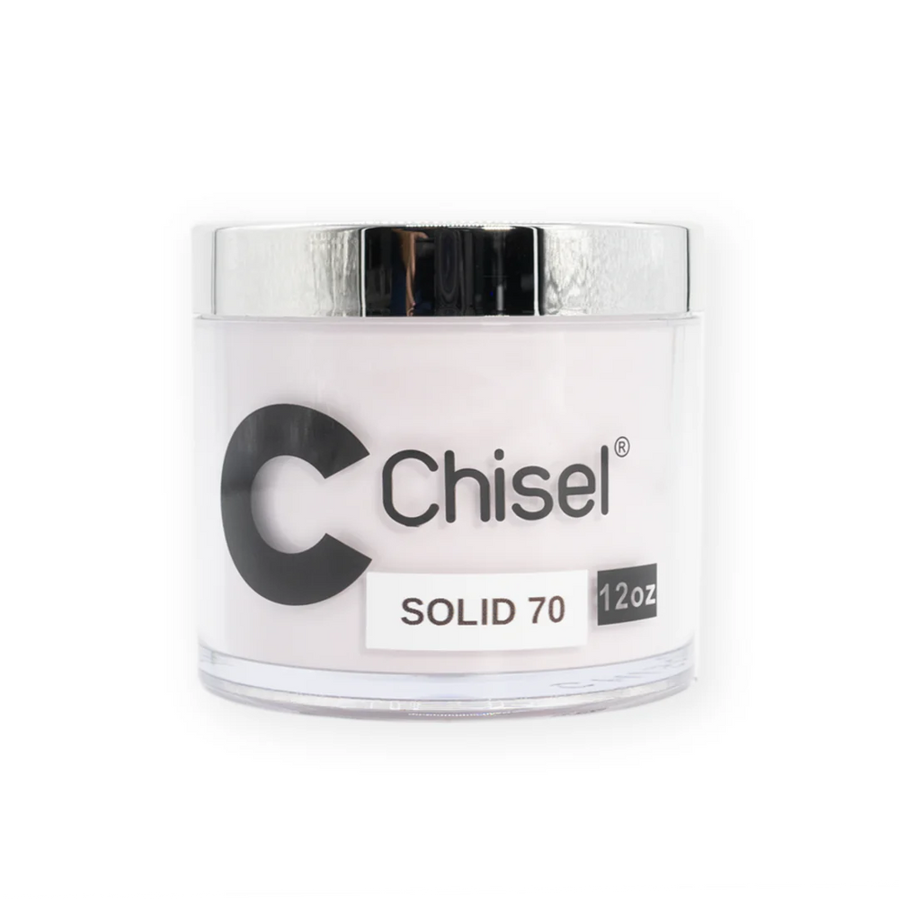 Chisel 2in1 Acrylic/Dipping Powder Refill 12oz, SOLID 70 (Pk: 60 pcs/case)