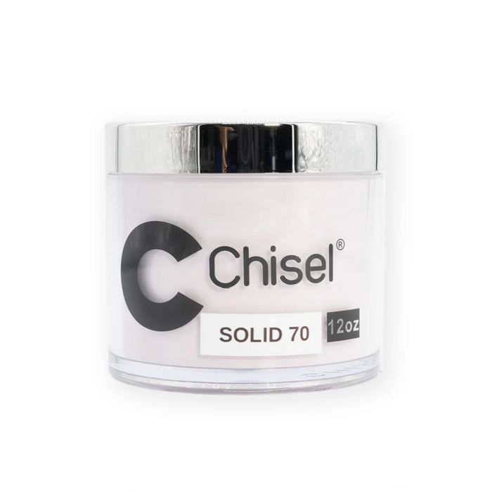 Chisel 2in1 Acrylic/Dipping Powder Refill 12oz, SOLID 70 (Pk: 60 pcs/case)