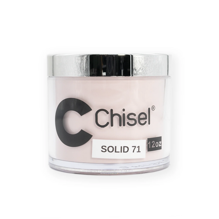 Chisel 2in1 Acrylic/Dipping Powder Refill 12oz, SOLID 71 (Pk: 60 pcs/case)