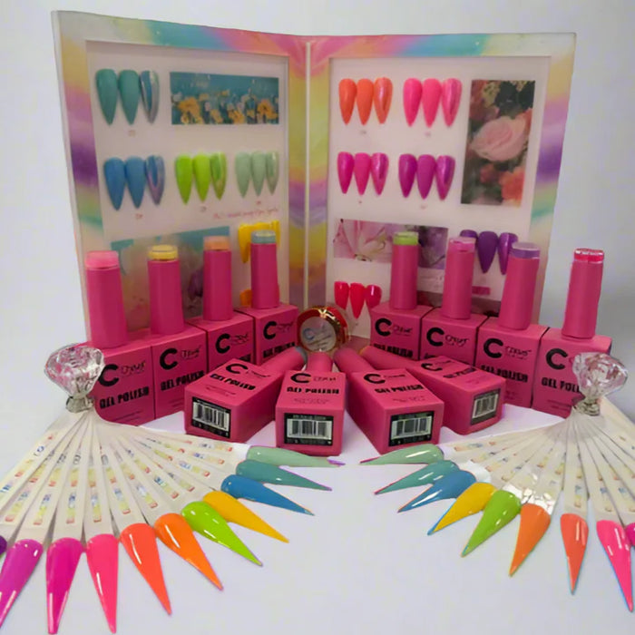 Chisel ELECTRIC NEON Gel Collection Set of 12 Colors