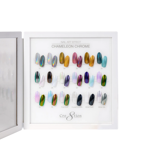 Cre8tion Acrylic Booklet - Nail Art Chameleon Chrome (18 colors)