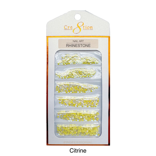 Cre8tion Opalite Nail Art - Citrine (Pk: 80 pcs/pack) - SKU 1101-1039