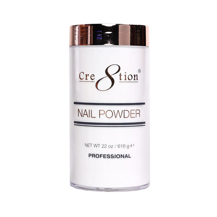 Cre8tion Acrylic Powder 22oz - Crystal Clear (Pk: 6 pcs/box, 36 pcs/case)