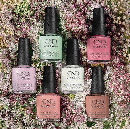 CND Vinylux, English Garden Collection, Full Line Of 6 Colors (From 346 To 351), 0.5oz.