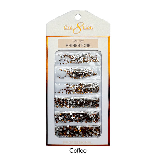 Cre8tion Rhinestone Nail Art - Coffee (Pk: 80 pcs/pack) - SKU 1101-1025
