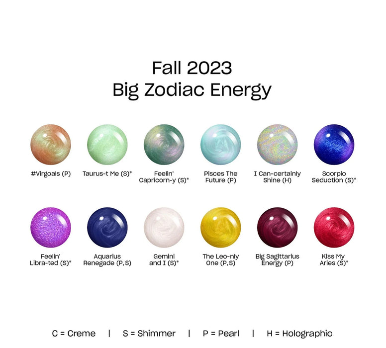 OPI Fall 2023 Big Zodiac Energy Collection Nail Lacquer 12pc Display