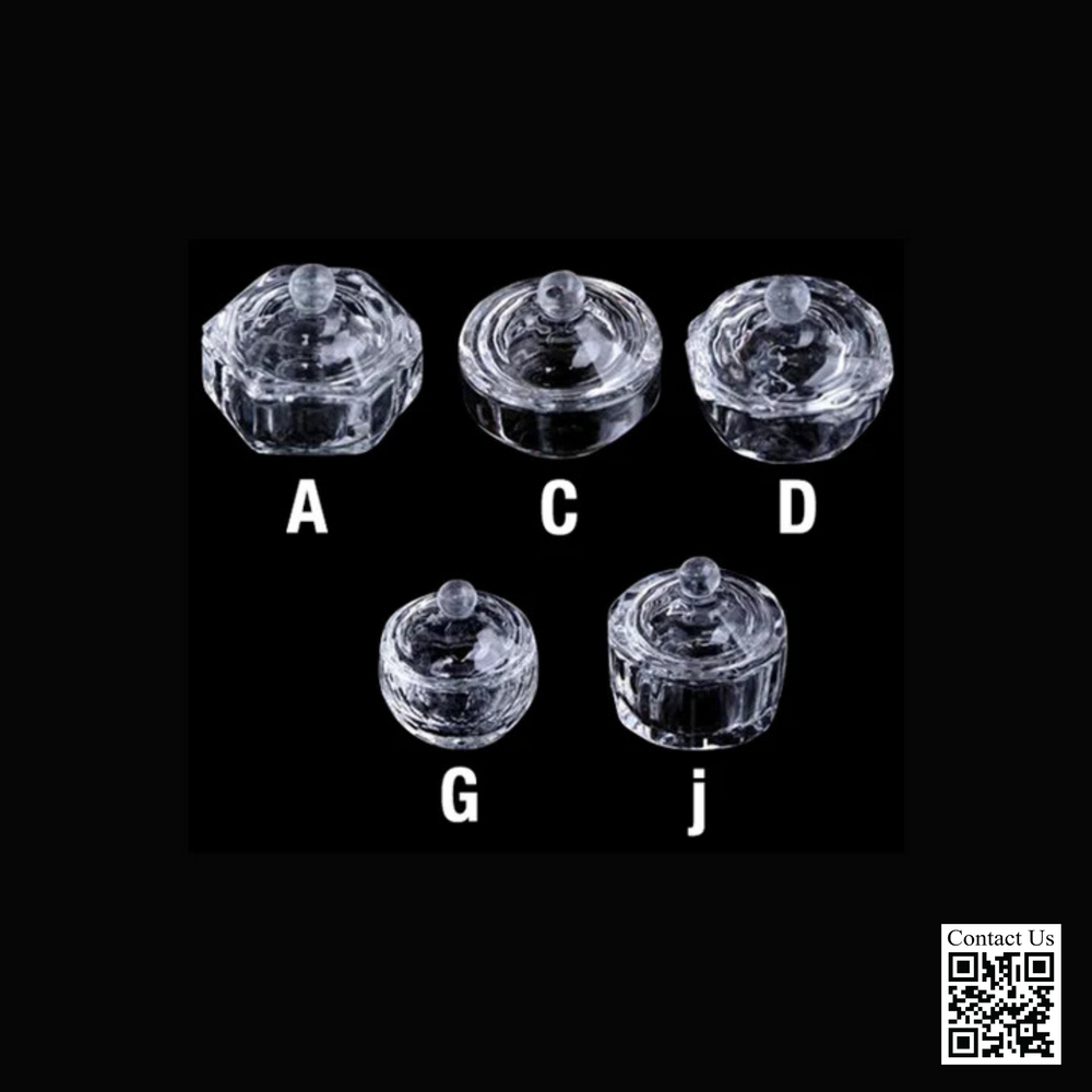 Cre8tion Empty Glass Crystal Jar, Large Size, 7-8cm, E