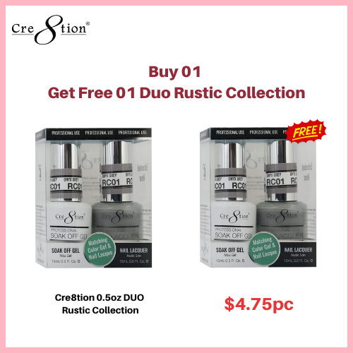 Cre8tion 0.5oz DUO RUSTIC Collection - Buy 01 Get 01