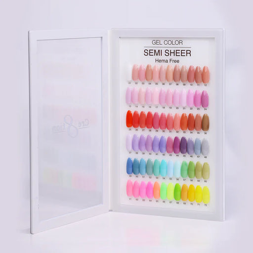 Cre8tion Acrylic Booklet - HEMA SEMI-SHEER (72 colors) Collection