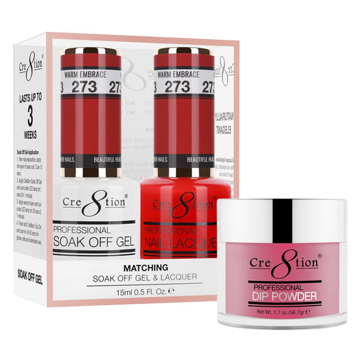 Cre8tion 3in1 Dipping Powder + Gel Polish + Nail Lacquer, 273, Warm Embrace, 3104-0873 OK0117VD