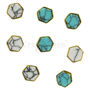 Cre8tion Nail Art - Accessories-Teal 120 Styles (Pk: 12 pcs/pack) - D033