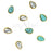 Cre8tion Nail Art - Accessories-Teal 120 Styles (Pk: 12 pcs/pack) - D034