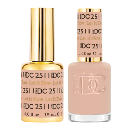 DC Nail Lacquer And Gel Polish, Free Spirit Collection, 2511, Let It Flow, 0.6oz