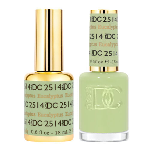 DC Nail Lacquer And Gel Polish, Free Spirit Collection, 2514, Eucalyptus, 0.6oz