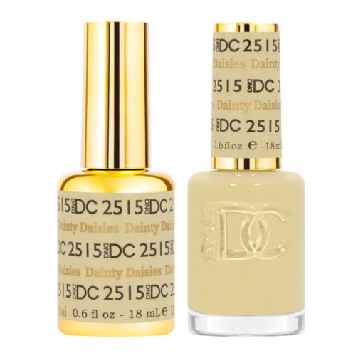 DC Nail Lacquer And Gel Polish, Free Spirit Collection, 2515, Dainty Daisies, 0.6oz