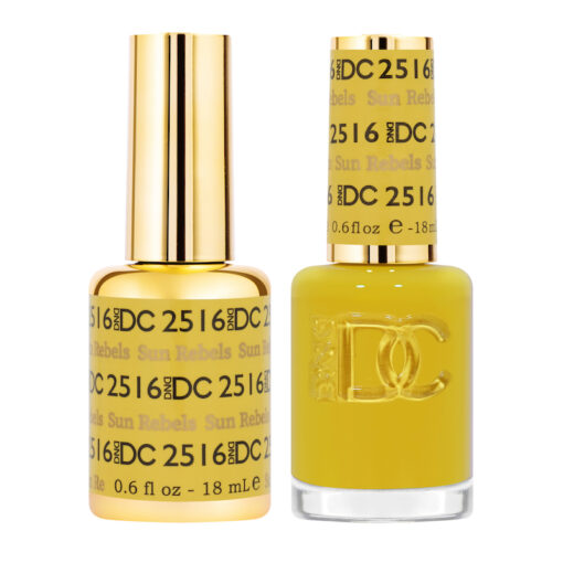 DC Nail Lacquer And Gel Polish, Free Spirit Collection, 2516, Sun Rebels, 0.6oz