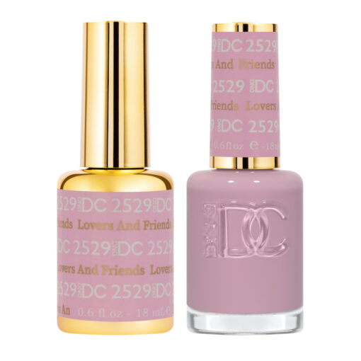 DC Nail Lacquer And Gel Polish, Free Spirit Collection, 2529, Lovers and Friends, 0.6oz