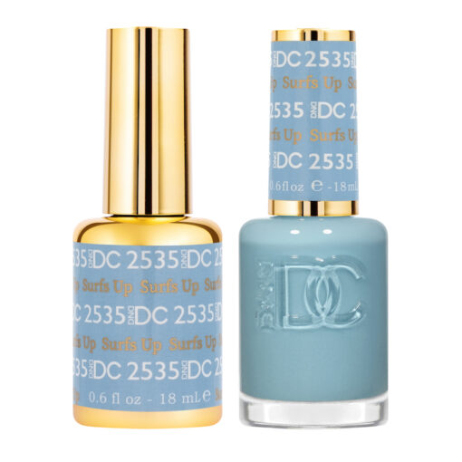 DC Nail Lacquer And Gel Polish, Free Spirit Collection, 2535, Surfs Up, 0.6oz