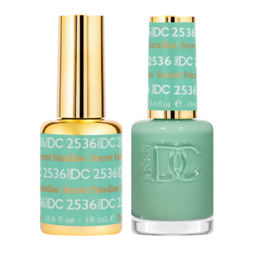 DC Nail Lacquer And Gel Polish, Free Spirit Collection, 2536, Secret Paradise, 0.6oz