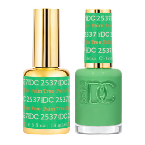 DC Nail Lacquer And Gel Polish, Free Spirit Collection, 2537, Palm Tree, 0.6oz