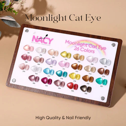 NACY Moonlight Cat Eye (26 Colors) Color Book Display