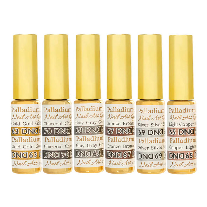 DND Nail Art Gel PALLADIUM Collection 000 (From 55 To 72)