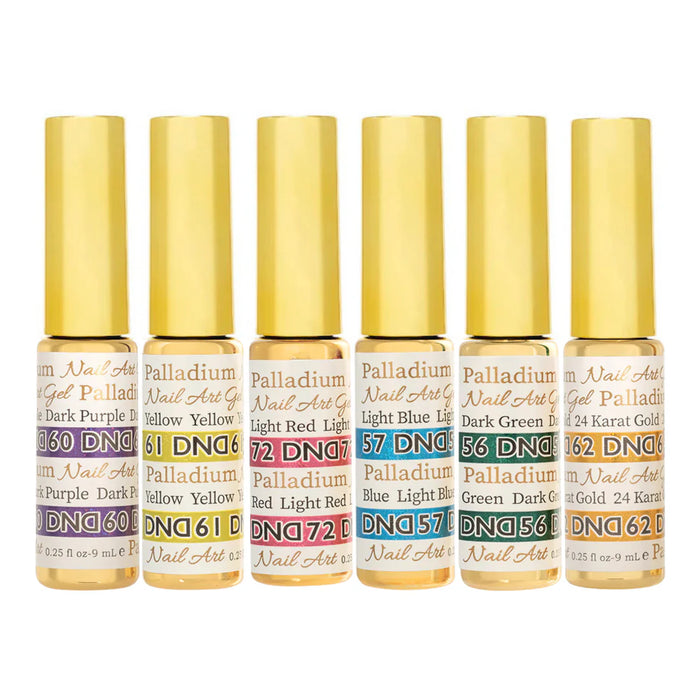 DND Nail Art Gel PALLADIUM Collection 000 (From 55 To 72)