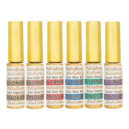 DND Nail Art Gel PALLADIUM Collection 000 (From 55 To 72)