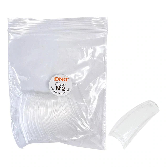 DND Clear Tips #02 (SMALL BAG), 50 pcs/bag, 98874 OK1110LK