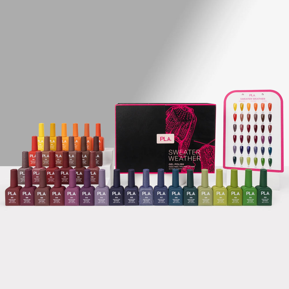 PLA Sweater Weather GEL 18ml Collection, Set of 36 Colors (#489 - #524)