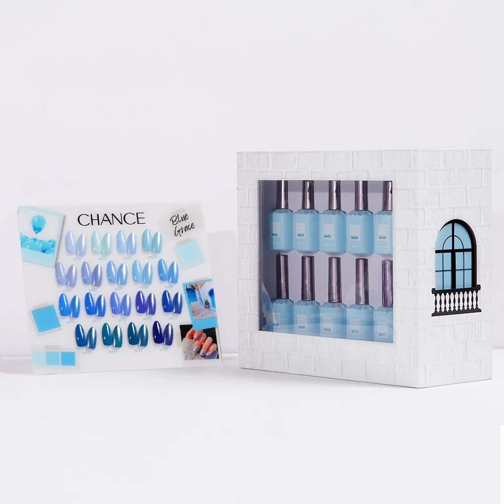 Chance Gel 0.5oz Full Kit (18 Colors) - Blue Grace (BG)