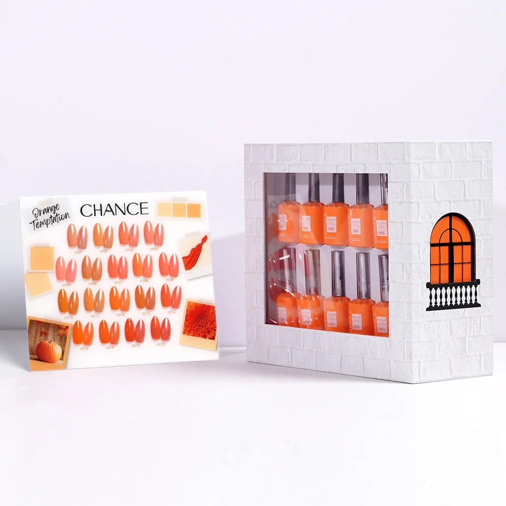 Chance Gel 0.5oz Full Kit (18 Colors) - Orange Temptation (OT)