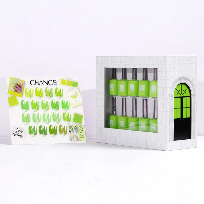 Chance Gel 0.5oz Full Kit (18 Colors) - Lime Splash (LS)