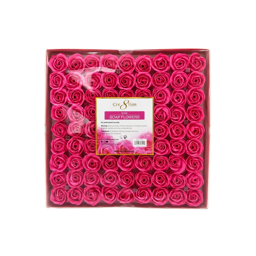 Cre8tion Soap Flowers - 11 Colors (Pk: 81 pcs/box, 20 box/case) - Dark Pink