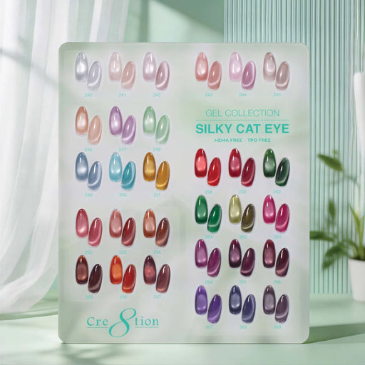 Cre8tion Counter Display Color Chart - Cat Eye Silky (30 colors)
