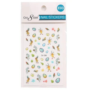 Cre8tion Nail Art - Sticker EASTER (10 Styles) Collection - E03