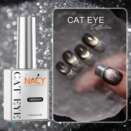NACY Obsidian Black Cat Eye Gel 0.5oz - 005