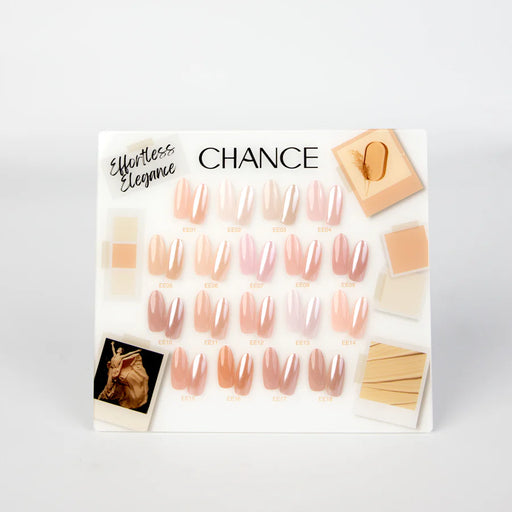 Chance Counter Display Color Chart (18 Colors) - EFFORTLESS ELEGANCE (EE) Collection