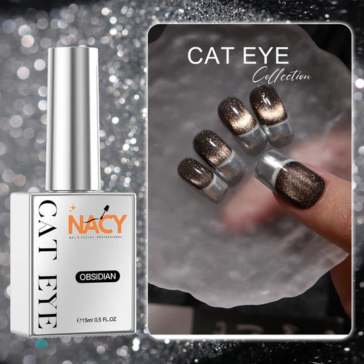 NACY Obsidian Black Cat Eye Gel 0.5oz - 006