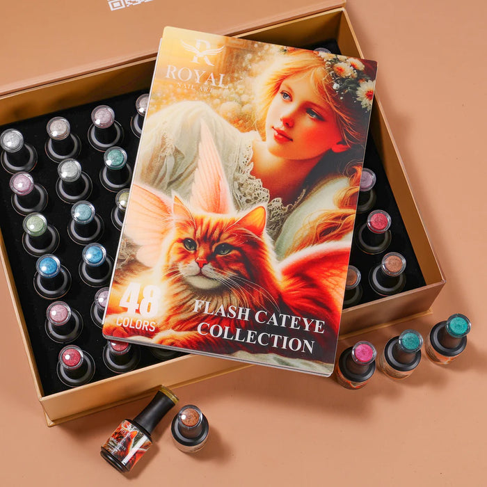 Royal FLASH CAT EYE Gel, KIT 48 Colors