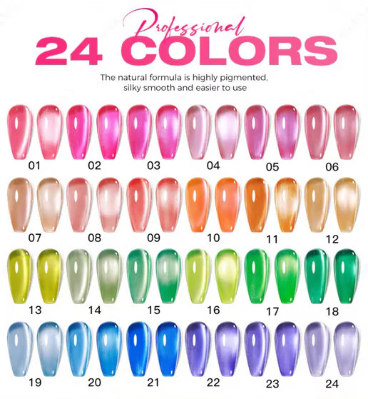 NACY NEON JELLY Cat Eye Summer (24 Colors) Collection Full Line