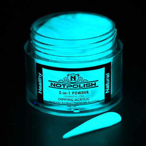Not Polish Acrylic/Dipping Powder, Glow In The Dark Collection, G02, Obsessed, 2oz
