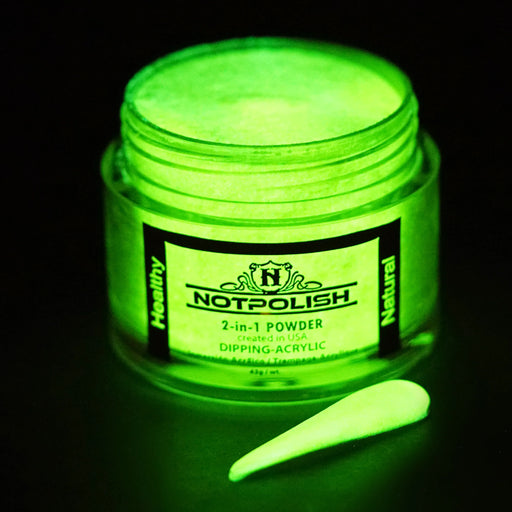 Not Polish Acrylic/Dipping Powder, Glow In The Dark Collection, G06, Brilliant Ballers, 2oz
