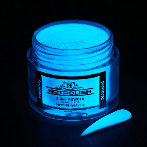 Not Polish Acrylic/Dipping Powder, Glow In The Dark Collection, G21, Narcos, 2oz