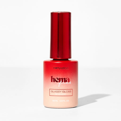 NotPolish Gel 0.5oz - GLASSY GLOSS Non Wipe Top Coat (HEMA Free), (Pk: 6pcs/box)