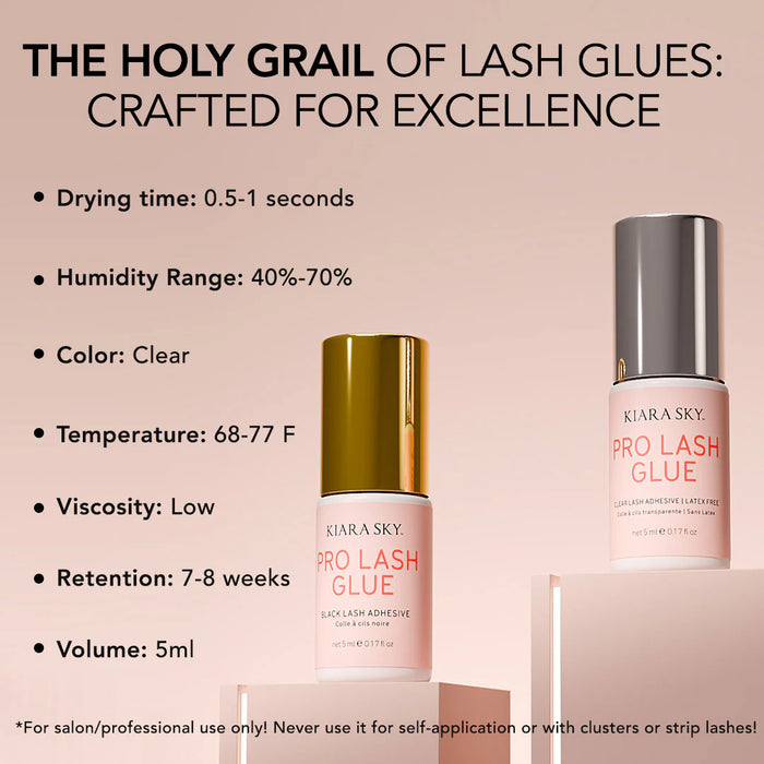 Kiara Sky Pro Lash Glue 0.17oz, Black