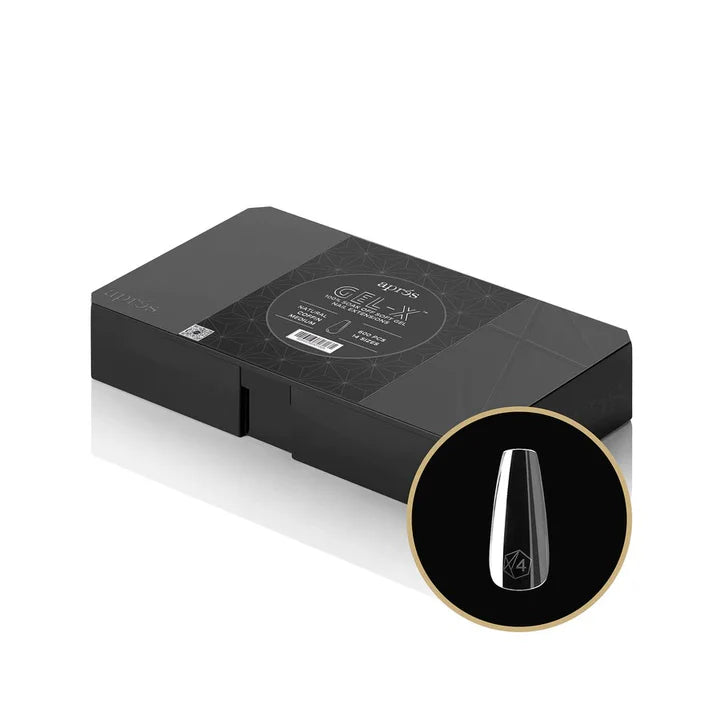 Apres NATURAL Coffin Medium, Box of Tips, N-CM (Pk: 5 pcs/box)